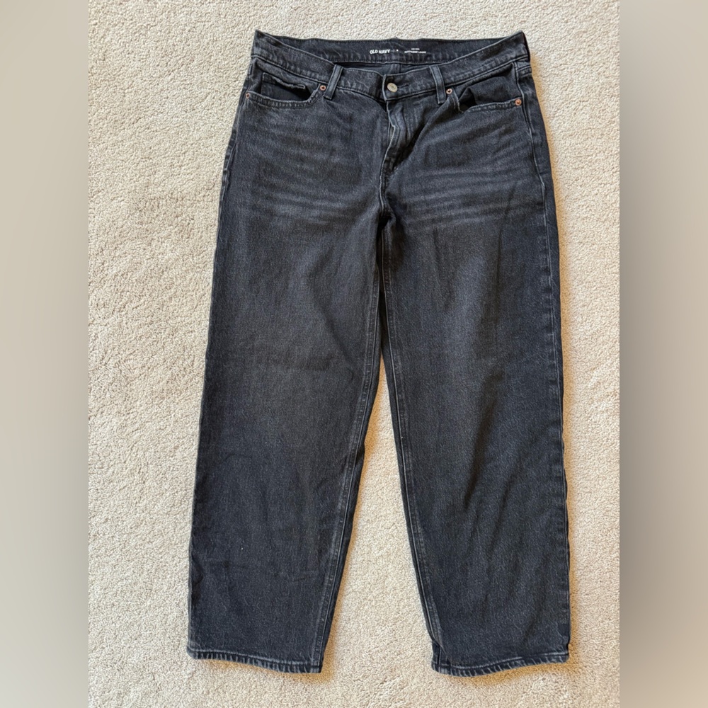 Old Navy Women's Black Boyfriend Jeans
